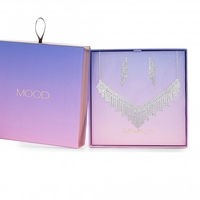 Silver Plated Crystal Diamante Set - Gift Boxed