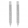 Silver Plated Crystal Diamonte Drop Earrings