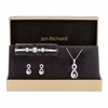 Silver Plated Crystal Infinity Jewellery Set In A Gift Box