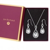 Silver Plated Crystal Infinity Set - Gift Boxed