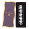 Silver Plated Crystal Oval Stretch Bracelet - Gift Boxed
