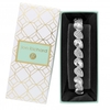 Silver Plated Crystal Pear Stretch Bracelet - Gift Boxed