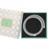 Silver Plated Crystal Sparkle Double Wrap Bangle - Gift Boxed