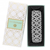 Silver Plated Crystal Swirl Stretch Bracelet - Gift Boxed