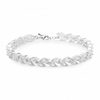 Silver Plated Cubic Zircnonia Multi Navette Bracelet