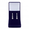 Silver Plated Cubic Zirconia Graduated Tennis Drop Earring - Gift Boxed