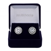 Silver Plated Cubic Zirconia Halo Stud Earring In A Gift Box