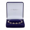 Silver Plated Cubic Zirconia Yellow Pear Bracelet - Gift Boxed