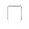 Silver Plated Cupchain Drape Barette