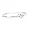 Silver Plated Heart Knot Cuff Bracelet