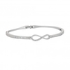 Silver Plated Infinity Bangle
