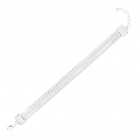Silver Plated Mixed Chain Bracelet