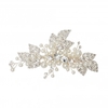 Silver Plated Pearl And Crystal Hair Slide