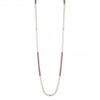 Silver Plated Pink Pearl Blush Ombre 48 Inch Allway Necklace