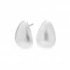 Silver Plated Polish Stud Earring