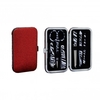 Silver Plated Red Glitter Manicure Set
