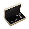 Silver Plated Red Halo Trio Set - Gift Boxed