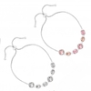 Silver Plated Tonal Pink Toggle Bracelets - Pack of 2