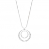Silver Plated Twisted Round Long Pendant Necklace