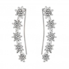 Silver Star Crawler Earring