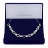 Silverr Palted Cubic Zirconia Green Halo Necklace - Gift Boxed