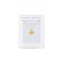 Simply Silver Gold Plated Sterling Silver 925 Embossed Tree of Love Pendant Set - Gift Boxed