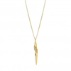 Simply Silver Pave Twist Stick Necklace