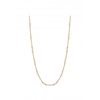 Simply Silver Sterling Silver 925 14ct Gold Plated Mother of Pearl Ball Necklace