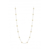 Simply Silver Sterling Silver 925 14ct Gold Plated Two Tone Ball Necklace