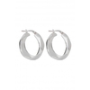 Simply Silver Sterling Silver 925 15mm Geo Hoop Earrings