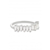 Simply Silver Sterling Silver 925 Baguette Row Ring