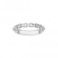 Simply Silver Sterling Silver 925 Chain Detail Ring