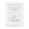 Simply Silver Sterling Silver 925 Cubic Zirconia Tree of Love Pendant Necklace - Gift Boxed
