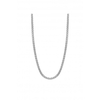 Simply Silver Sterling Silver 925 Diamond Cut Flat Chain Necklace