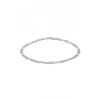 Simply Silver Sterling Silver 925 Figaro Silver Bracelet