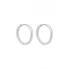 Simply Silver Sterling Silver 925 Fluid Hoop Earrings