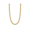 Simply Silver Sterling Silver 925 Gold Open Cage Texture Necklace