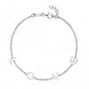 Simply Silver Sterling Silver 925 Love Initial Bracelet