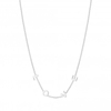 Simply Silver Sterling Silver 925 Love Initial Necklace