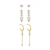 Simply Silver Sterling Silver 925 Multipack Hoop Earrings