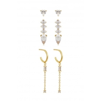 Simply Silver Sterling Silver 925 Multipack Hoop Earrings