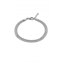 Simply Silver Sterling Silver 925 Open Cage Texture Bracelet