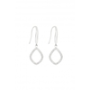 Simply Silver Sterling Silver 925 Open Diamond Shape Drop Earrings
