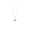 Simply Silver Sterling Silver 925 Silver Starburst Necklace