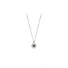 Simply Silver Sterling Silver 925 Small Lapis Charm Necklace