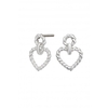 Simply Silver Sterling Silver 925 Twist Heart Drop Earrings