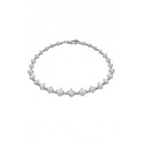 Simply Silver Sterling Silver 925 With Cubic Zirconia Graduated Stone Tennis Bracelet