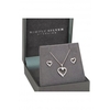 Simply Silver Sterling Silver Cubic Zirconia Heart Set - Gift Boxed