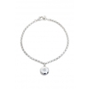 Simply Silver Sterling Silver Cubic Zirconia Locket Bracelet
