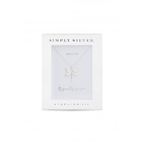 Simply Silver Sterling Silver Dragonfly Necklace - Gift Boxed